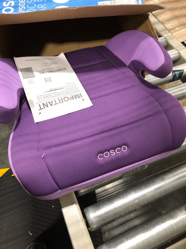 Photo 1 of Cosco Topside Booster Car Seat - Easy to Move, Lightweight Design (Grape), 1 Count (Pack of 1)