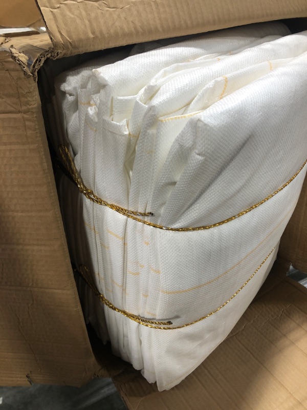 Photo 1 of [ 10 Pack ] FIBC Bulk Bag, 1 One Ton Bag, 35"L x 35"W x 43"H, 2200lbs SWL, Duffle Top Flat Bottom, Woven Polypropylene Bags, FIBC Big Bag, Bulk Bags (10)