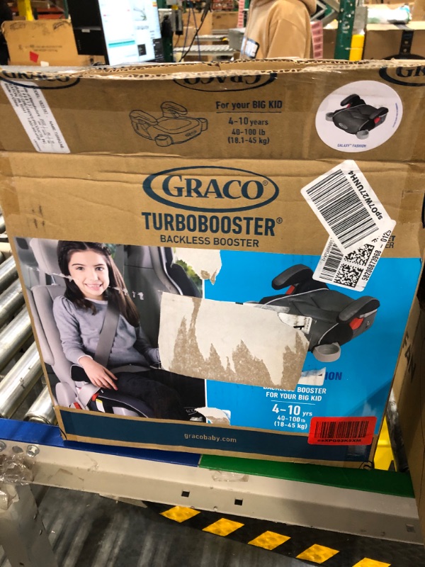Photo 2 of Graco TurboBooster Backless Booster Car Seat, Galaxy Gray