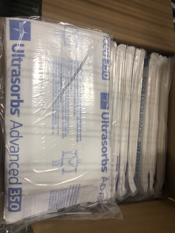 Photo 1 of Medline Ultrasorbs Advanced Premium Disposable Underpads with SlipResist Technology, 30" x 36", 70 Count,White