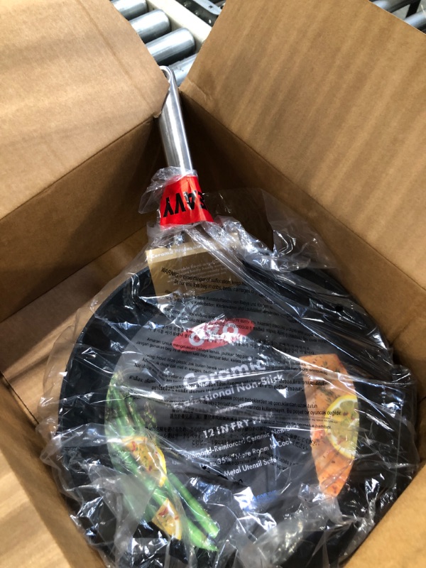 View 3 of OPEN BOX.
OXO Professional Hard Anodized PFAS-Free Nonstick, 12" Frying Pan Skillet, Induction, Diamond reinforced Coating, Dishwasher Safe, Oven Safe, Black