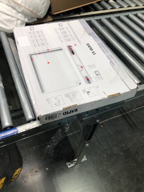 Photo 2 of A3 Portable Drawing Board, Multi-Function Metric Drafting Table with Clear Rule Parallel Motion and Angle Adjustable Measuring System