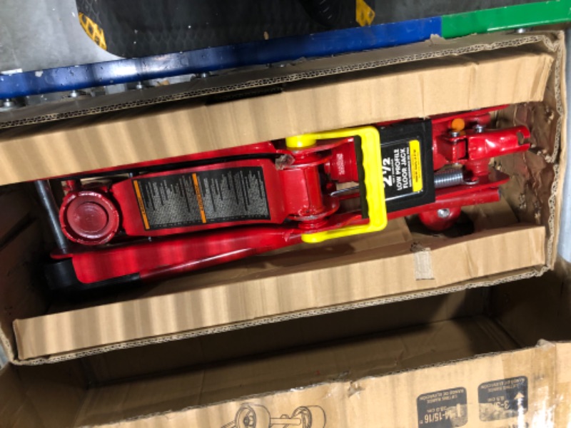 Photo 3 of BIG RED TAM825051 Torin Hydraulic Low Profile Trolley Service/Floor Jack with Single Piston Quick Lift Pump, 2.5 Ton (5,000 lb) Capacity, Red