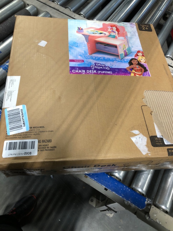 Photo 1 of Delta Children Chair Desk with Storage Bin, Disney Princess Chair Desk Disney Princess
