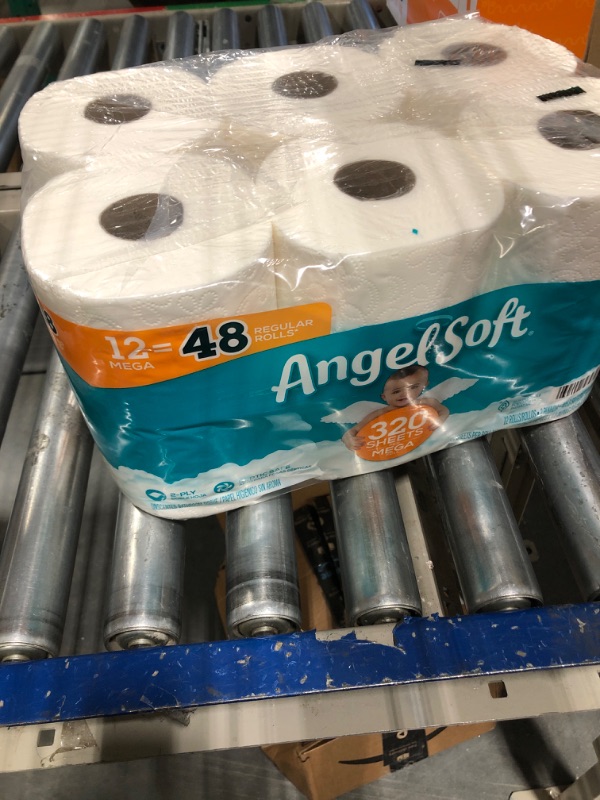 Photo 1 of Angel Soft® Toilet Paper, 48 Mega Rolls = 192 Regular Rolls, 2-Ply Bath Tissue