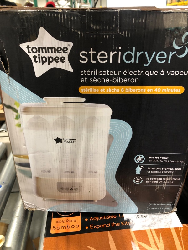 Photo 1 of Bundle of Tommee Tippee Advanced Steri-Dry Electric Sterilizer for Baby Bottles and Accessories, All-in-One Advanced Electric Bottle Warmer, Warms to Body Temperature in Minutes, Automatic Timer