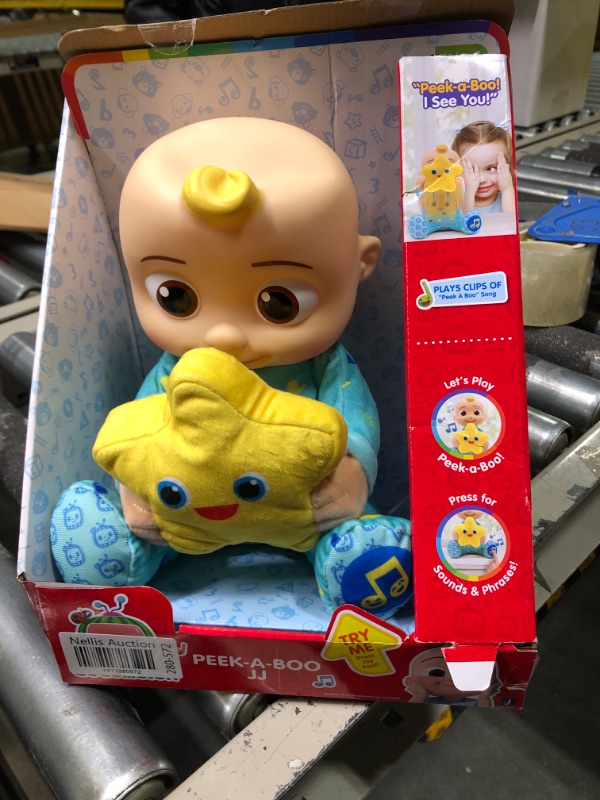 Photo 1 of Cocomelon Peek-A-Boo JJ 10” Feature Plush - Featuring Favorite Song, Phrases, and Sounds - Play Peek-A-Boo with JJ - Toys for Preschool and Kids - Amazon Exclusive