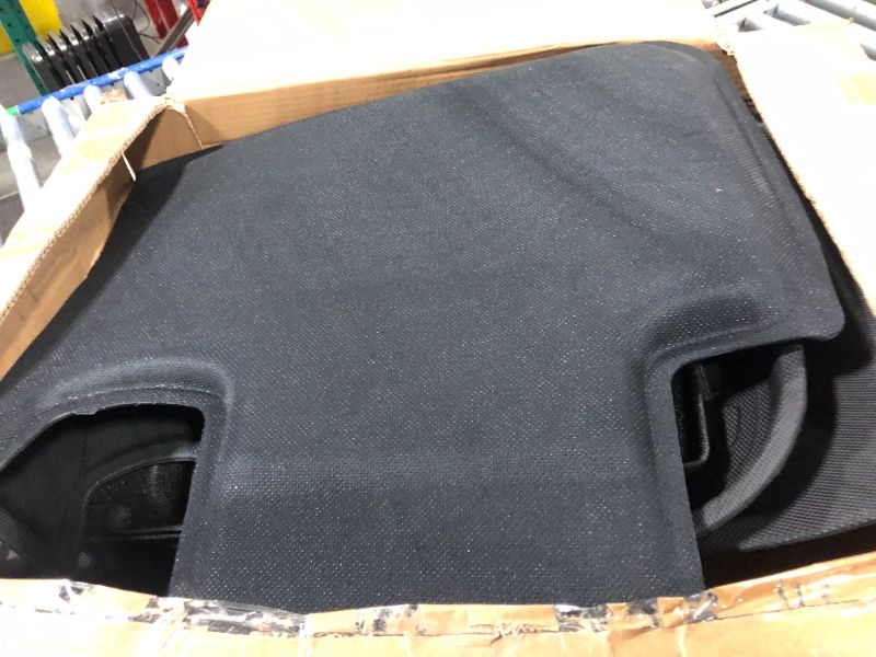 Photo 4 of ******** SOME HOLES***** Uxcer 9PCS Tesla Model Y Floor Mats Full Set, TPE All-Weather Floor Mats for Tesla Model Y 7-Seater Accessories 2020-2023, Custom Fit Rear Back Seat Cover Protector Cargo Liner Frunk Trunk Mats Black