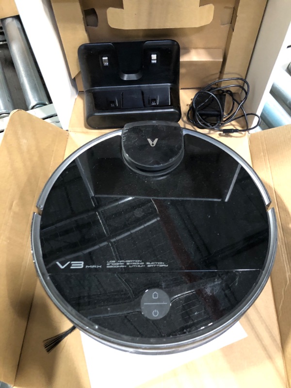 Photo 3 of VIOMI V3 Max Robot Vacuum and Mop Combo with Smart Mapping Technology, 2700Pa Robot Vacuum Cleaner Work 300mins with Alexa/Google, Lidar Navigation Robotic Vacuums Cleaner for Pet Hair, Carpets,Floor