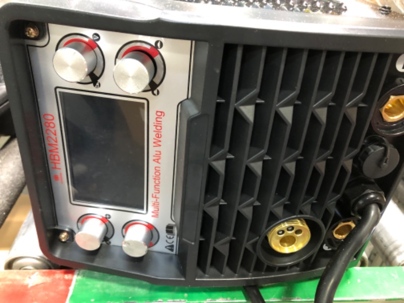 Photo 6 of ********* PARTIAL SET ******** HZXVOGEN MIG Welder 100V/220V 205Amp Weld Aluminum Welder LCD Display Smart Control IGBT Inverter MIG Stick TIG Mix Gases Gasless Flux Cored Solid Core Wire Welding Machine (Model: HBM2280)