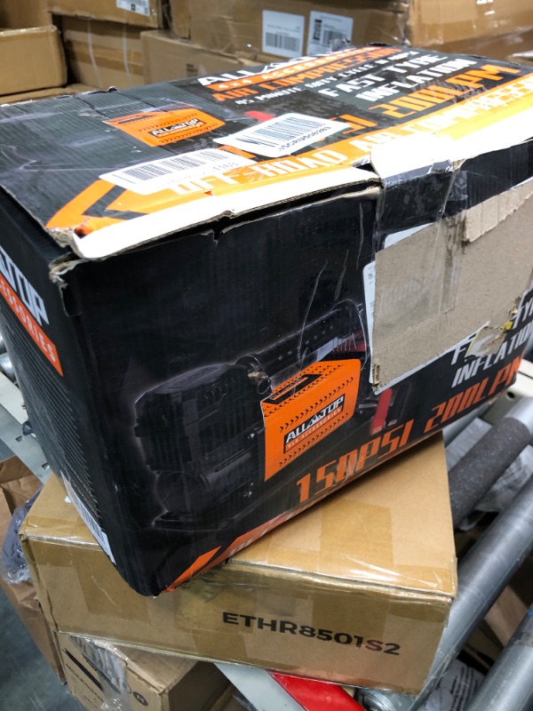 Photo 1 of ALL-TOP Heavy Duty Portable 12V Air Compressor Kit Inflate 180L (6.35Ft³)/Min Max 150PSI Metal Heat Dissipation ensures Duty Job for Pros Includes a 1680D Rugged Carry Bag for 4x4 Vehicle
