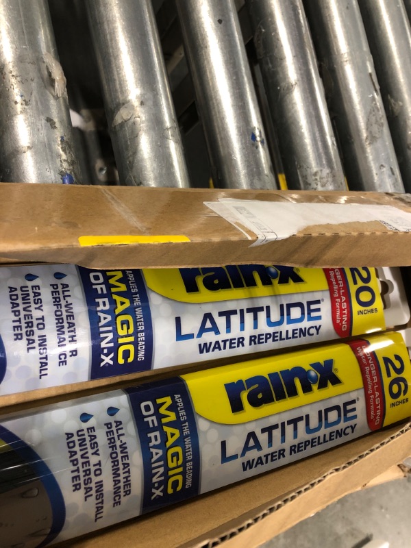 Photo 1 of Rain-X 810197 Latitude 2-In-1 Water Repellent Wiper Blades, 26" and 20" Windshield Wipers (Pack Of 2), Automotive Replacement Windshield Wiper Blades With Patented Rain-X Water Repellency Formula 26" and 20" Combo