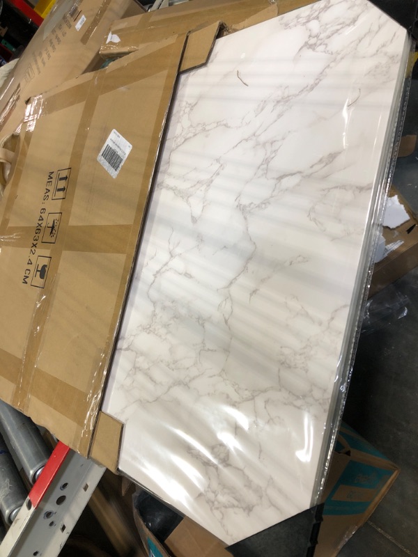 Photo 1 of 2 PCS Boards Photo Backdrop for Flat Lay, Food Photography Background 24x24 Inch, BEIYANG (Marble+Light Gray) BY-Marble+Light gray