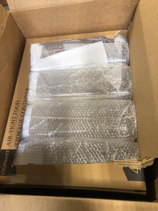 Photo 1 of Airtight Food Storage Containers, Vtopmart 4 Pieces Large BPA Free Plastic Spaghetti Containers with Easy Lock Lids, for Kitchen Pantry Organization and Storage, Include 24 Labels 4 3.2L--2.9quart