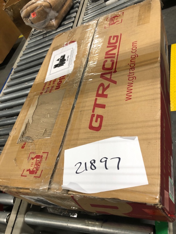 Photo 1 of GTRACING Gaming Chair with Footrest Speakers Video Game Chair Bluetooth Music Heavy Duty Ergonomic Computer Office Desk Chair Red