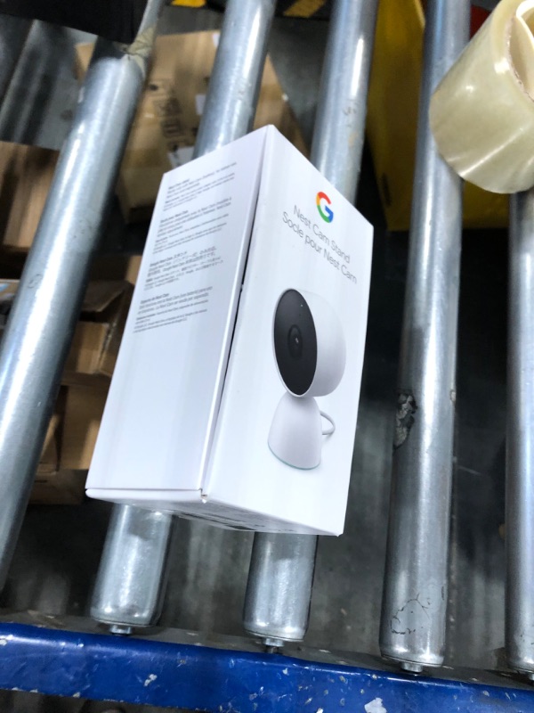 Photo 3 of Google Nest Cam Stand - Wired Tabletop Stand for Nest Cam (Battery) Only - Snow