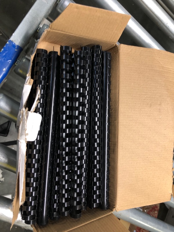 Photo 1 of TOTiyea 30 Pack 19 Ring Plastic Binding Combs, 5/8 Inch Diameter,125 Sheet Capacity, Letter Size, Black Comb Binding Spines 5/8" 30 pack