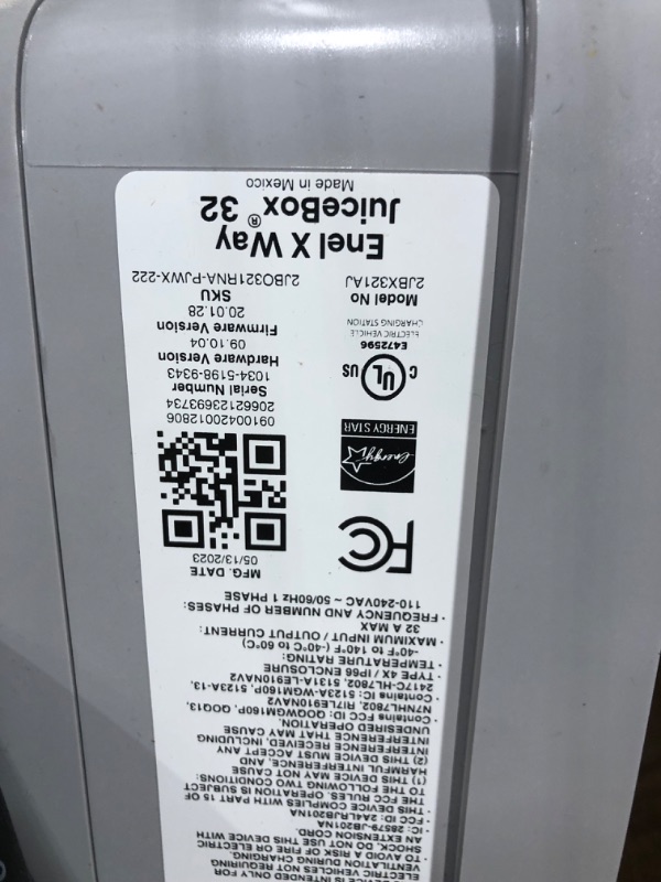 Photo 3 of JuiceBox 32 Smart Electric Vehicle (EV) Charging Station with WiFi - 32 amp Level 2 EVSE, 25-Foot Cable, UL and Energy Star Certified, Indoor/Outdoor Use (NEMA 14-50 Plug, Gray)… 32 Amp 14-50 Plug