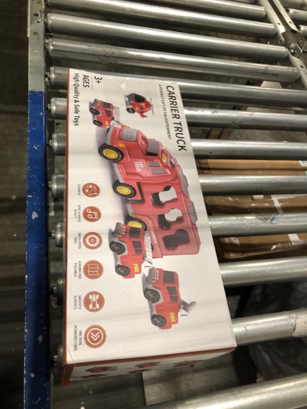 Photo 1 of Bennol Toddler Trucks Toys for Boys Age 1-3 3-5, 5 in 1 Fire Car Truck for Toddlers Boys Girls 1 2 3 4 5 6 Years Old, Toddler Boy Toys Christmas Birthday Gift Car Sets with Light Sound FIRE TRUCKS