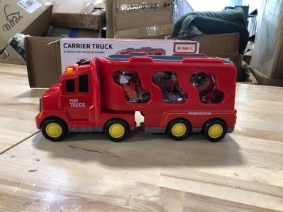 Photo 2 of Bennol Toddler Trucks Toys for Boys Age 1-3 3-5, 5 in 1 Fire Car Truck for Toddlers Boys Girls 1 2 3 4 5 6 Years Old, Toddler Boy Toys Christmas Birthday Gift Car Sets with Light Sound FIRE TRUCKS