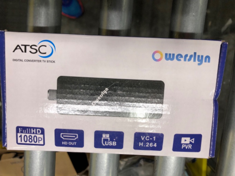 Photo 1 of 2023 Newest Digital Converter Box for TV, OWERSLYN [ATSC Tuner Hidden Behind TV], TV Recording&Playback, USB Media Player, Analog to Digital, TV Tuner with 1080P HDMI/AV Output, Timer Setting