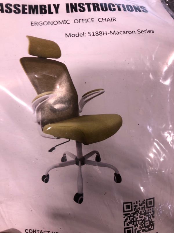 Photo 1 of Mimoglad Office Chair, High Back Ergonomic Desk Chair with Adjustable Lumbar Support and Headrest, Swivel Task Chair with flip-up Armrests for Guitar Playing, 5 Years Warranty Carrot Orange Modern