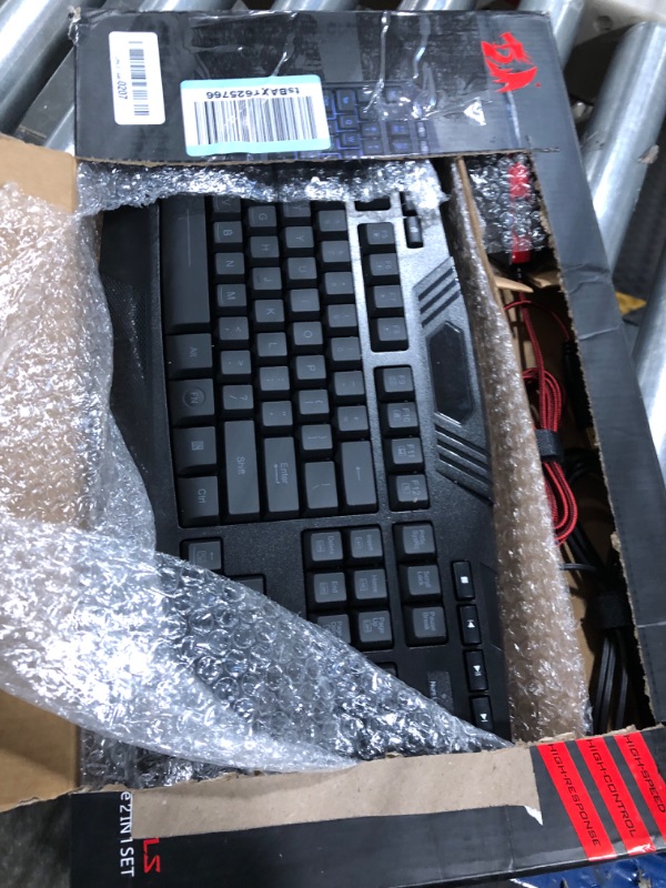 Photo 1 of Redragon S101 Gaming Keyboard, M601 Mouse, RGB Backlit Gaming Keyboard, Programmable Backlit Gaming Mouse, Value Combo Set [New Version] Black