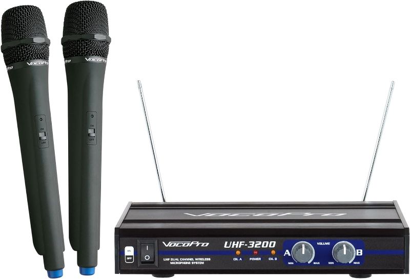 Photo 1 of GTD Audio 4 Handheld Wireless Microphone Cordless mics System, Ideal for Church, Karaoke, Dj Party, Range up to 300 ft,
