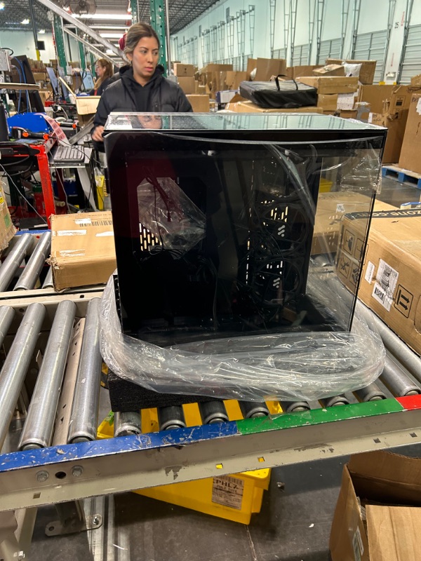 Photo 1 of KEDIERS PC Case 7 PWM Cases Fans,ARGB Mid Tower ATX Gaming Computer Case with 3*Tempered Glass,Type-C, USB3.0 * 2,Black,W01