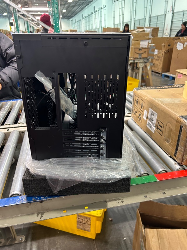 Photo 1 of KEDIERS PC Case 7 PWM Cases Fans,ARGB Mid Tower ATX Gaming Computer Case with 3*Tempered Glass,Type-C, USB3.0 * 2,Black,W01