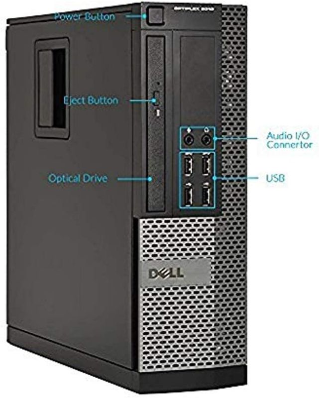 Photo 1 of Dell Optiplex 9010 SFF Premium Desktop Computer (Intel Quad-Core i5-3470 3.4GHz, 8GB RAM, 240GB SSD, DVD, VGA, DisplayPort, WiFi, Windows 10 Professional) (Renewed) (9010 Intel i5 HDMI)