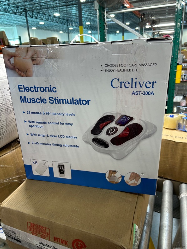 Photo 2 of Creliver Foot Circulation Plus EMS & TENS Foot Nerve Muscle Massager, Electric Foot Stimulator Improves Circulation, Feet Legs Circulation Machine Relieves Body Pains, Neuropathy (FSA or HSA Eligible)