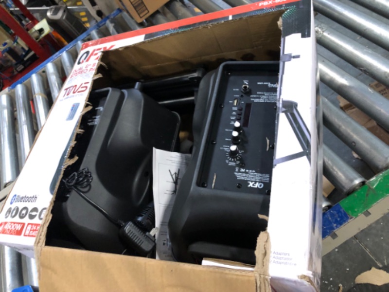 Photo 3 of **** USED, SOUND QUAILY NOT PERFECT*** PBX-800TWS 8-Inch Bluetooth Stereo PA System Comes with 2X 8 Speakers and 2X Stands, 2X Microphones, and a Remote Control