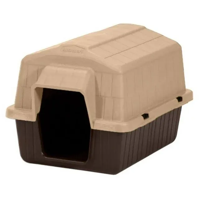 Photo 1 of Aspen Pet Pet Barn 3 Plastic Dog House, Small, Brown/Beige, 26.5"L x 18"W x 16.5"H
