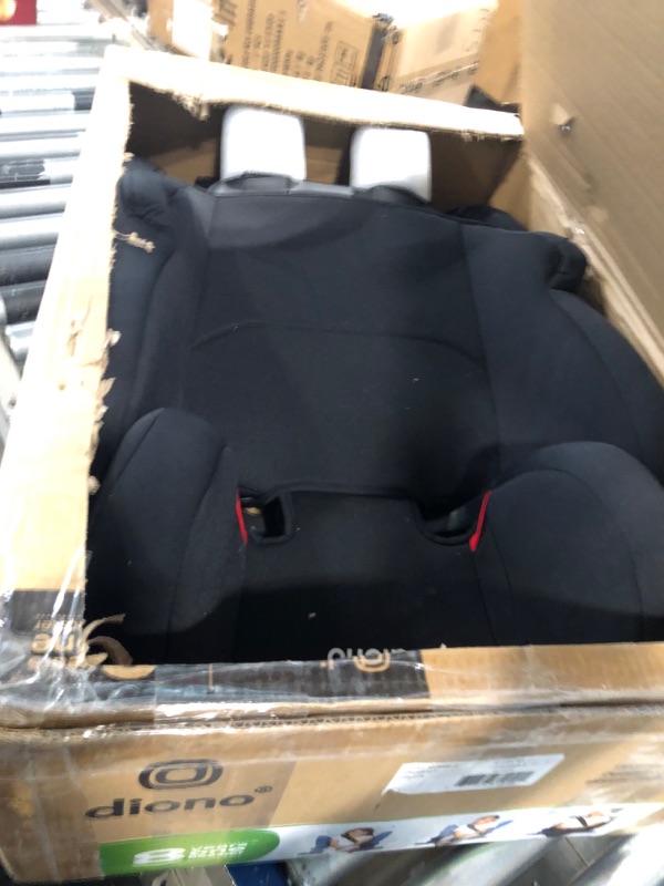 Photo 3 of Diono Cambria 2 XL 2022, Dual Latch Connectors, 2-in-1 Belt Positioning Booster Seat, High-Back to Backless Booster with Space and Room to Grow, 8 Years 1 Booster Seat, Black NEW! Black