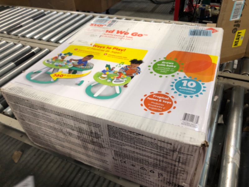 Photo 1 of Bright Starts Around We Go 2-in-1 Walk-Around Activity Center & Table, Tropic Cool