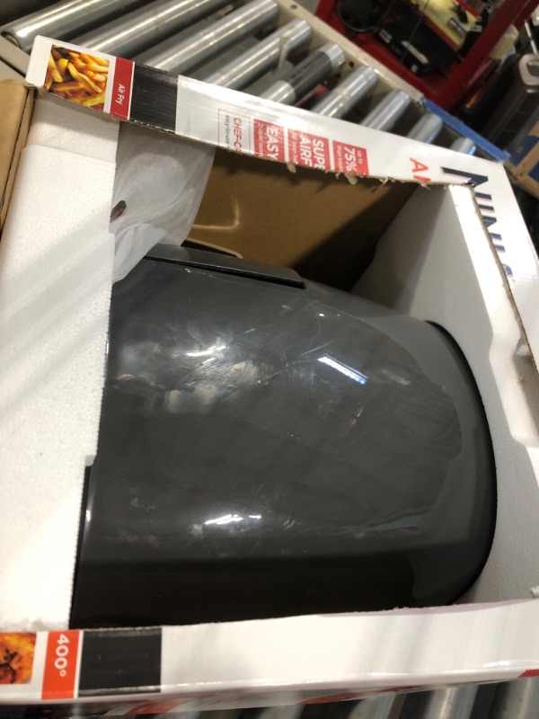 Photo 3 of **USED**    Ninja AF101 Air Fryer that Crisps, Roasts, Reheats, & Dehydrates, for Quick, Easy Meals, 4 Quart Capacity, & High Gloss Finish, Grey