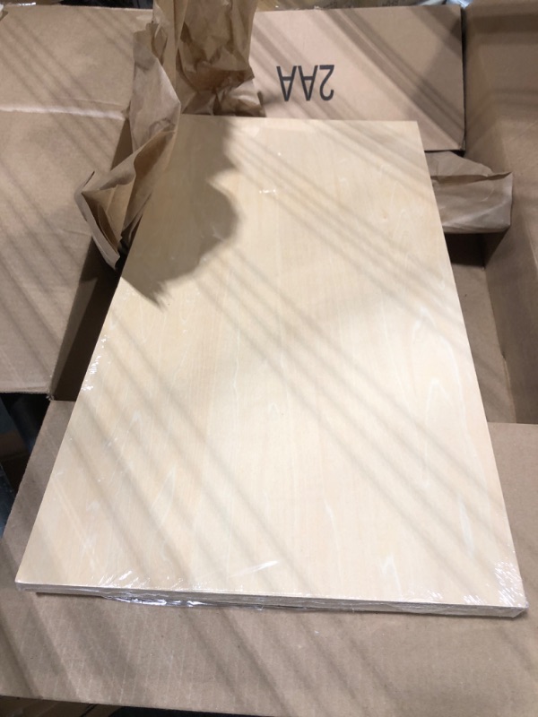 Photo 3 of 12 Pieces Basswood Sheets 12 X 24 X 1/16 Inches Unfinished Wood Sheet Thin Craft Plywood DIY Wood for House Aircraft Ship Boat School Wooden Model Project (12 X 24 X 1/16 Inches) 1/16 X 12 X 24 Inches Natural 12