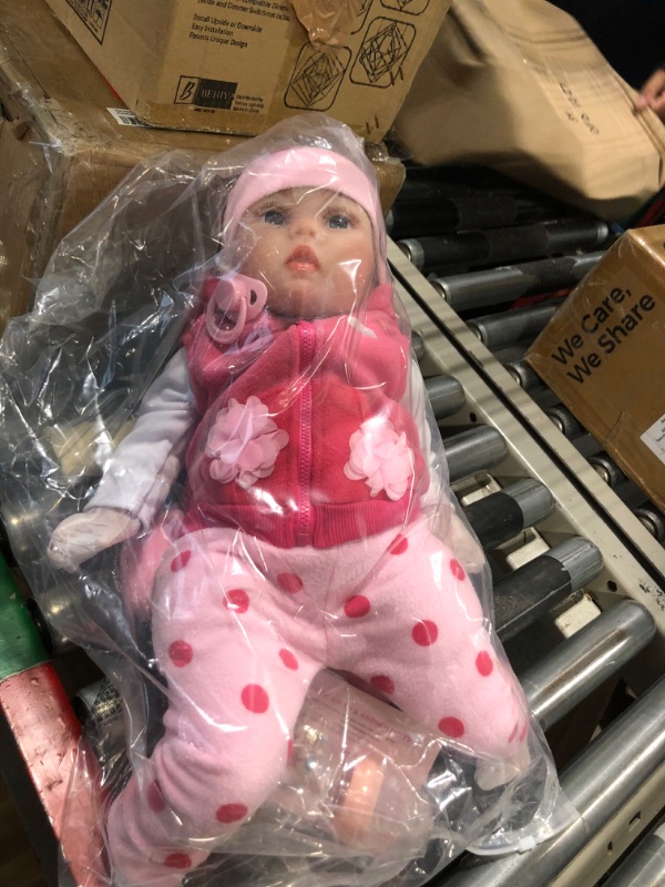 Photo 1 of CHAREX Reborn Baby Dolls - 22 inches Realistic Newborn Soft Vinyl Baby Dolls Toy for Kids Age 3+