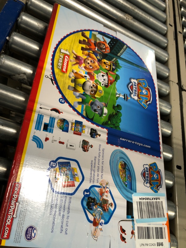 Photo 1 of Carrera First Paw Patrol - Slot Car Race Track - Includes 2 Cars: Chase and Marshall - Battery-Powered Beginner Racing Set for Kids Ages 3 Years and Up, Multi
