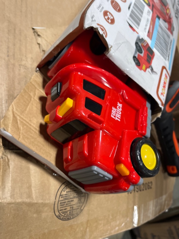 Photo 3 of Bennol Toddler Trucks Toys for Boys Age 1-3 3-5, 5 in 1 Fire Car Truck for Toddlers Boys Girls 1 2 3 4 5 6 Years Old, Toddler Boy Toys Christmas Birthday Gift Car Sets with Light Sound FIRE TRUCKS