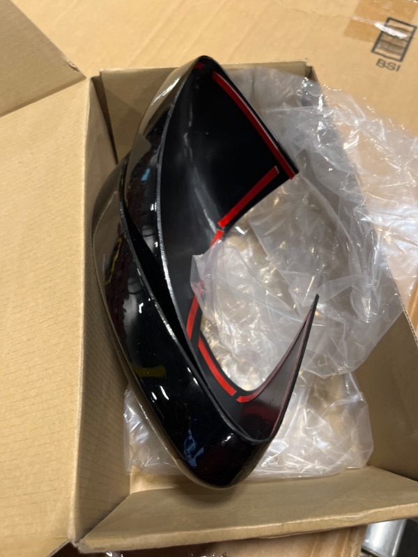 Photo 1 of CYAuto New 2pcs Glossy Black Door Exterior Rearview Mirror Cover Cap Trim for Nissan Altima 2019 2020 2021 2022 Sentra 2020 2021 2022