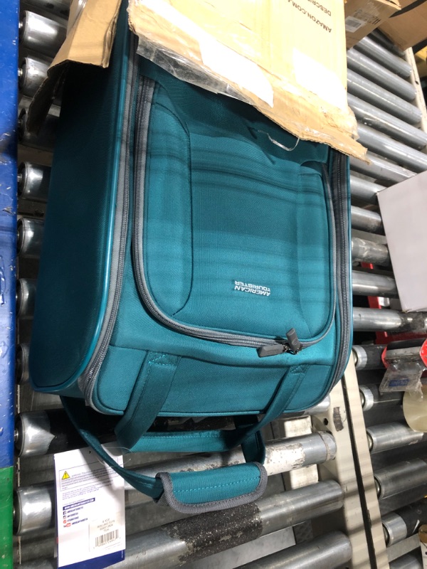 Photo 2 of American Tourister 4 Kix Expandable Softside Luggage, Teal, Underseater Underseater Teal