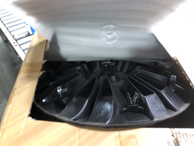 Photo 3 of **MISSING ONE** PACK OF 3 ONLY** LOZUZ Wheel Cover for Tesla Model Y Wheel Cover Hubcap 19 ''Compatible with Model Y 2021-2023 Wheel Replacement Hub Caps ABS Cap Set of 4 Matte Black Wheel Cover(OEM Style Matt Black) (570-YUAN) OEM Style Matt Black Model 