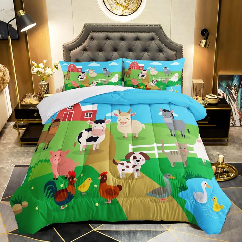 Photo 1 of  Farm Animal Comforter,Kawaii Animals Comforter and other characters for Kids Teens Girls Boys ,set of 2