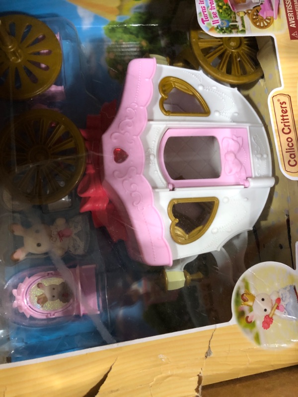 Photo 2 of Calico Critters Royal Carriage Set, Dollhouse Playset & Vehicle with Doll and Accessories Included