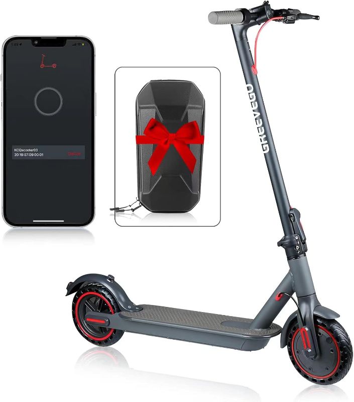 Photo 1 of  Electric Scooter, 350W/500W Motor, Max 19MPH, 19 Mile Range Adult Portable Folding Commuting Electric Scooter, 8.5" /10" Solid Tires, Dual Braking System
***Stock photo shows a similar item, not exact***  ***Scratches/scuffed***