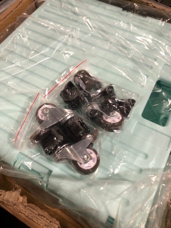 Photo 1 of Baby Blue Folding Utility Cart