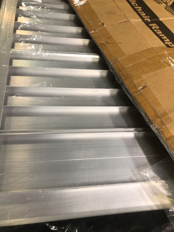 Photo 3 of  
5FT Wheelchair Ramp, Non-Slip Portable Aluminum Ramp for Disabled Single-Fold 800lbs Weight Capacity for Steps Stairs and Thresholds