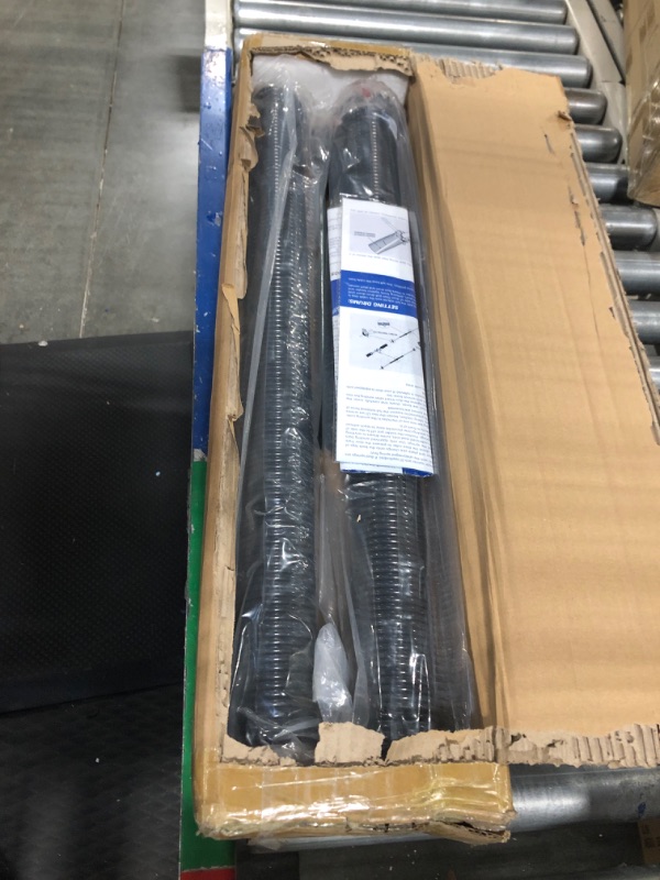 Photo 3 of ******* FOR PARTS ***** Pair of 2" Garage Door Torsion Springs Set with Non-Slip Winding Bars & Gloves, High Precision Electrophoresis Oil-Free Black Coated for Replacement, Minimum 16,000 Cycles (0.218 x 2" x 26'') 0.218X2"X26"